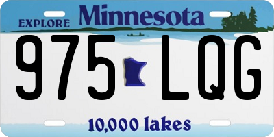 MN license plate 975LQG