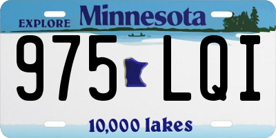 MN license plate 975LQI