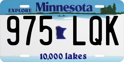 MN license plate 975LQK
