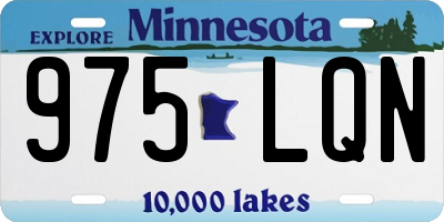 MN license plate 975LQN