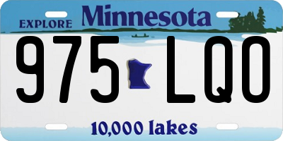 MN license plate 975LQO