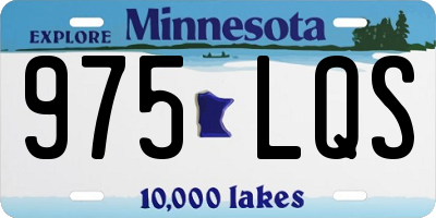 MN license plate 975LQS