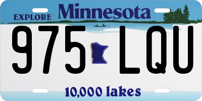 MN license plate 975LQU