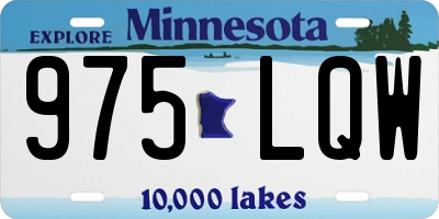 MN license plate 975LQW