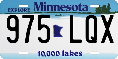 MN license plate 975LQX