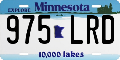 MN license plate 975LRD