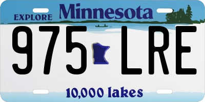 MN license plate 975LRE