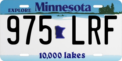MN license plate 975LRF