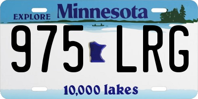 MN license plate 975LRG