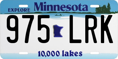 MN license plate 975LRK