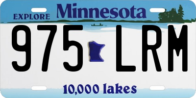 MN license plate 975LRM