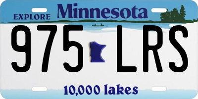 MN license plate 975LRS