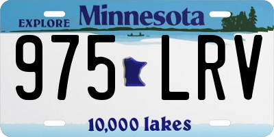 MN license plate 975LRV