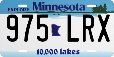 MN license plate 975LRX