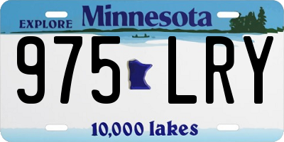 MN license plate 975LRY