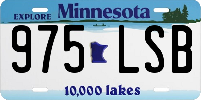 MN license plate 975LSB