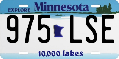 MN license plate 975LSE
