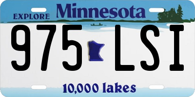 MN license plate 975LSI
