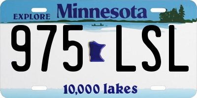 MN license plate 975LSL