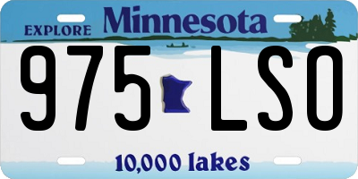 MN license plate 975LSO