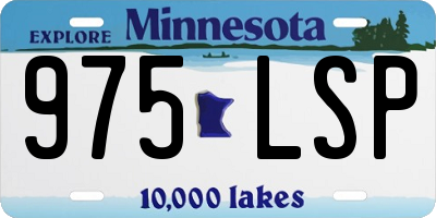 MN license plate 975LSP