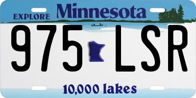 MN license plate 975LSR