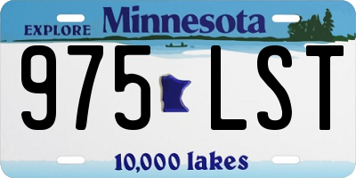 MN license plate 975LST
