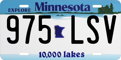 MN license plate 975LSV