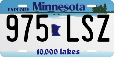 MN license plate 975LSZ