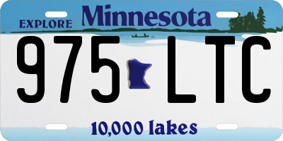 MN license plate 975LTC