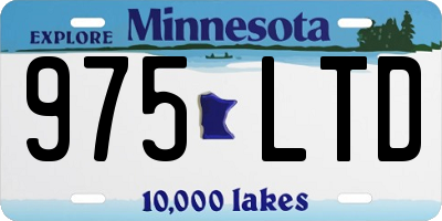 MN license plate 975LTD