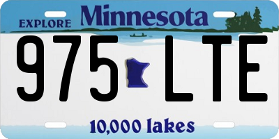 MN license plate 975LTE