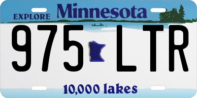 MN license plate 975LTR
