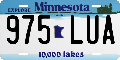 MN license plate 975LUA