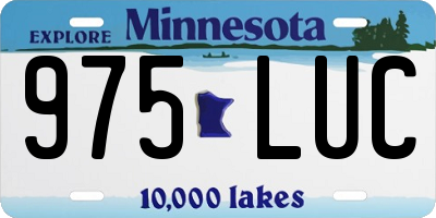 MN license plate 975LUC
