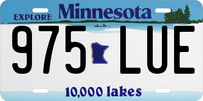 MN license plate 975LUE
