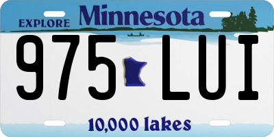 MN license plate 975LUI