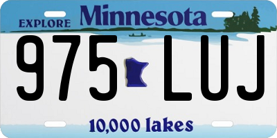 MN license plate 975LUJ