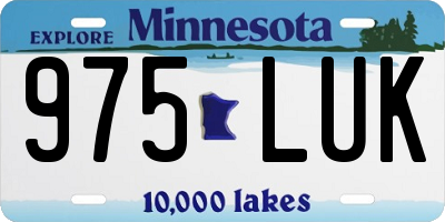 MN license plate 975LUK