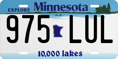 MN license plate 975LUL