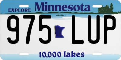 MN license plate 975LUP
