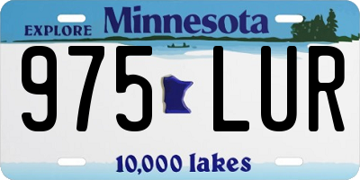 MN license plate 975LUR