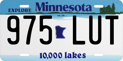 MN license plate 975LUT