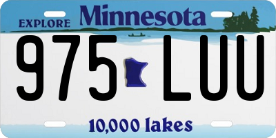 MN license plate 975LUU