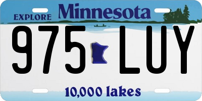 MN license plate 975LUY