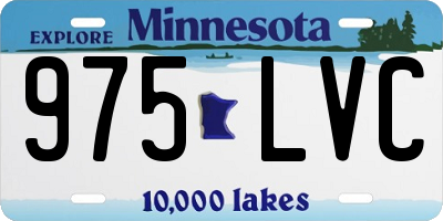 MN license plate 975LVC