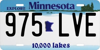 MN license plate 975LVE