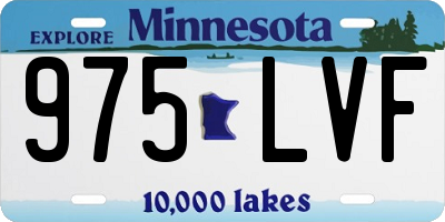 MN license plate 975LVF