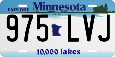 MN license plate 975LVJ