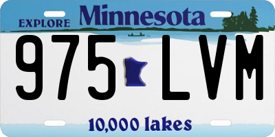 MN license plate 975LVM